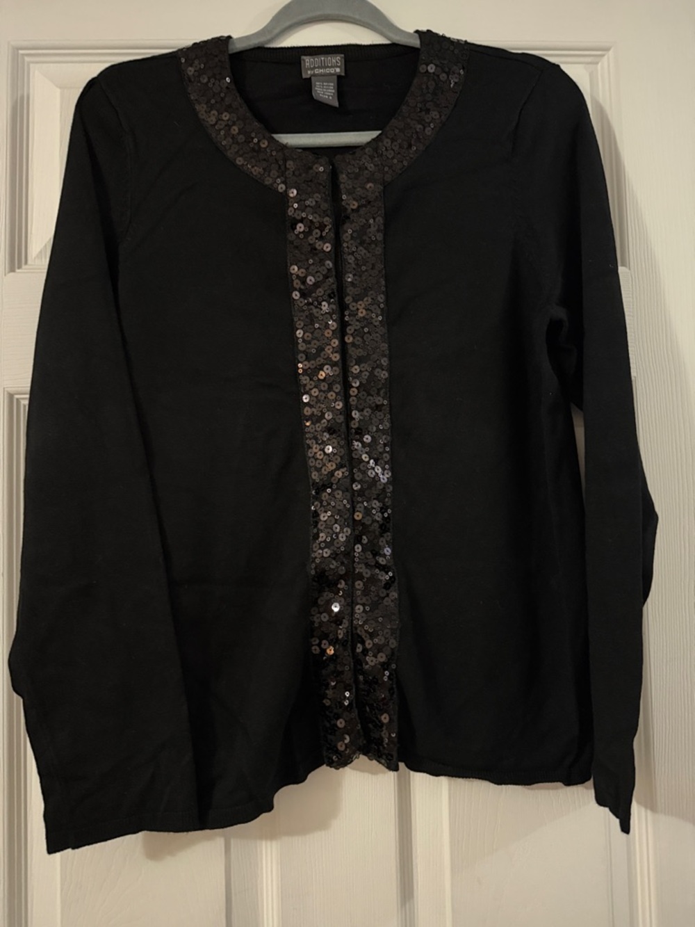 Chico's Black Additions Lightweight Top Size 2 (14)
